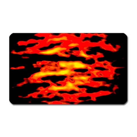 Red  Waves Abstract Series No17 Magnet (Rectangular) from ArtsNow.com Front