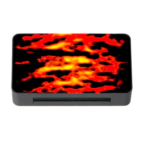 Red  Waves Abstract Series No17 Memory Card Reader with CF from ArtsNow.com Front