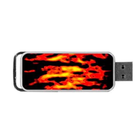 Red  Waves Abstract Series No17 Portable USB Flash (Two Sides) from ArtsNow.com Front
