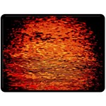 Red Waves Flow Series 1 Double Sided Fleece Blanket (Large) 
