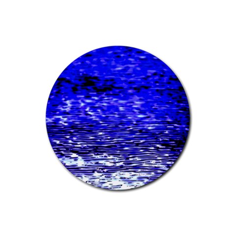 Blue Waves Flow Series 1 Rubber Round Coaster (4 pack) from ArtsNow.com Front