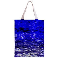 Blue Waves Flow Series 1 Zipper Classic Tote Bag from ArtsNow.com Front