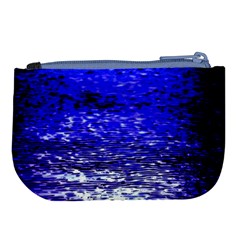 Blue Waves Flow Series 1 Large Coin Purse from ArtsNow.com Back