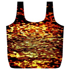 Yellow Waves Flow Series 1 Full Print Recycle Bag (XXXL) from ArtsNow.com Front