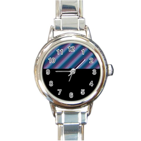 ShadeColors Round Italian Charm Watch from ArtsNow.com Front