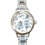 Floral pattern Round Italian Charm Watch