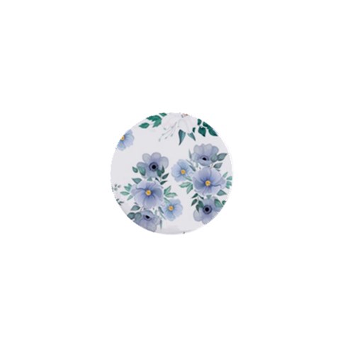 Floral pattern 1  Mini Buttons from ArtsNow.com Front