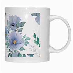 Floral pattern White Mugs from ArtsNow.com Right