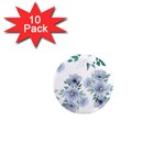 Floral pattern 1  Mini Magnet (10 pack) 