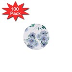 Floral pattern 1  Mini Buttons (100 pack) 