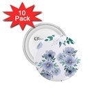 Floral pattern 1.75  Buttons (10 pack)