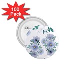 Floral pattern 1.75  Buttons (100 pack) 