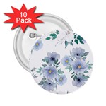 Floral pattern 2.25  Buttons (10 pack) 