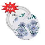 Floral pattern 2.25  Buttons (10 pack) 