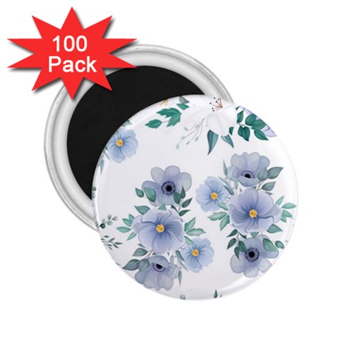 Floral pattern 2.25  Magnets (100 pack)  from ArtsNow.com Front