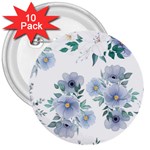 Floral pattern 3  Buttons (10 pack) 