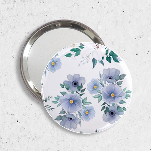 Floral pattern 2.25  Handbag Mirrors from ArtsNow.com Front