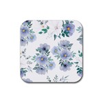 Floral pattern Rubber Coaster (Square)