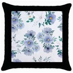 Floral pattern Throw Pillow Case (Black)