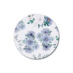 Floral pattern Rubber Round Coaster (4 pack)