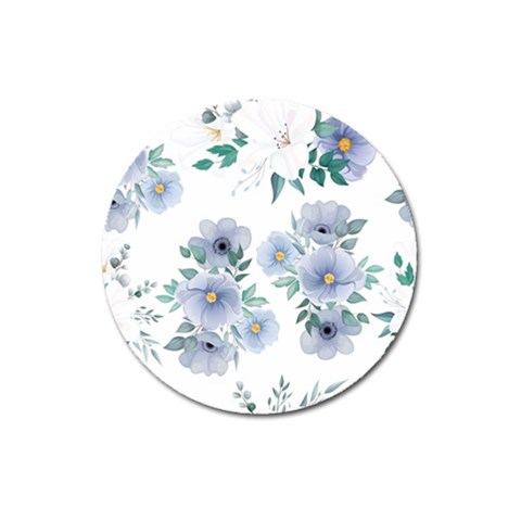 Floral pattern Magnet 3  (Round) from ArtsNow.com Front