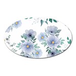 Floral pattern Oval Magnet