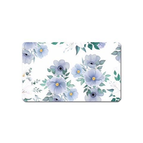 Floral pattern Magnet (Name Card) from ArtsNow.com Front