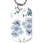 Floral pattern Dog Tag (Two Sides)