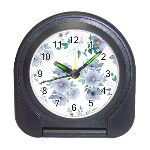 Floral pattern Travel Alarm Clock from ArtsNow.com Front