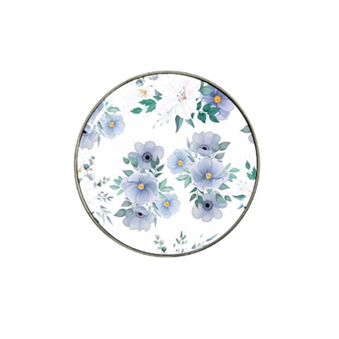 Floral pattern Hat Clip Ball Marker from ArtsNow.com Front