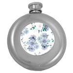 Floral pattern Round Hip Flask (5 oz)