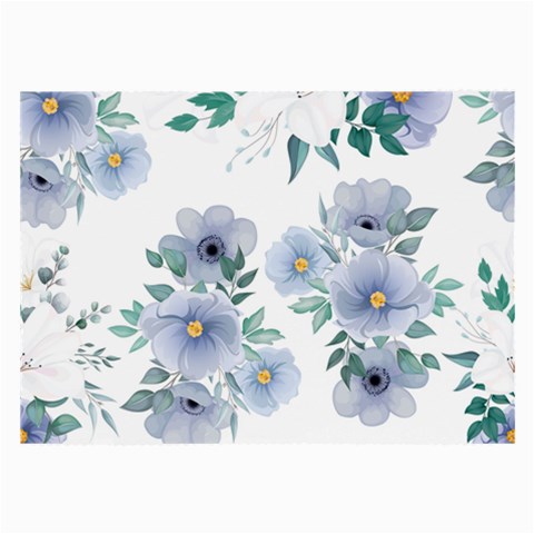 Floral pattern Large Glasses Cloth (2 Sides) from ArtsNow.com Front