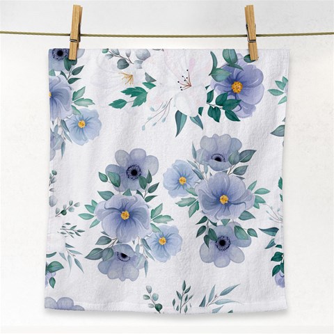 Floral pattern Face Towel from ArtsNow.com Front