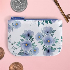 Floral pattern Mini Coin Purse from ArtsNow.com Front
