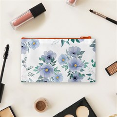 Floral pattern Cosmetic Bag (Small) from ArtsNow.com Back