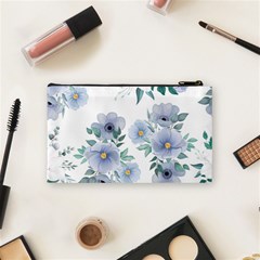 Floral pattern Cosmetic Bag (Small) from ArtsNow.com Back