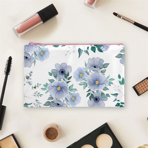 Floral pattern Cosmetic Bag (Medium) from ArtsNow.com Front