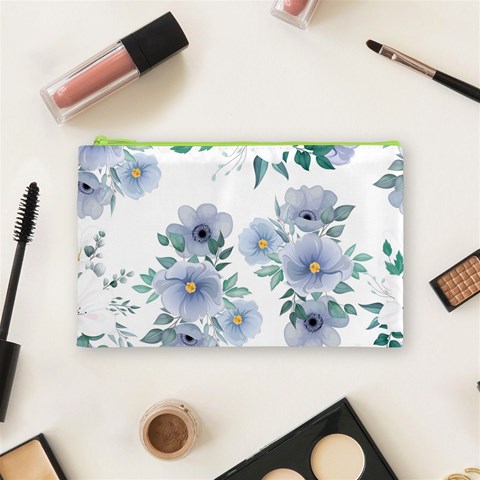 Floral pattern Cosmetic Bag (Medium) from ArtsNow.com Front