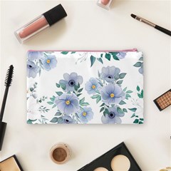 Floral pattern Cosmetic Bag (Medium) from ArtsNow.com Back