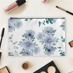 Floral pattern Cosmetic Bag (Large) from ArtsNow.com Front