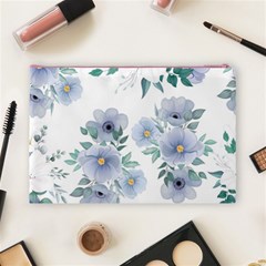 Floral pattern Cosmetic Bag (Large) from ArtsNow.com Back