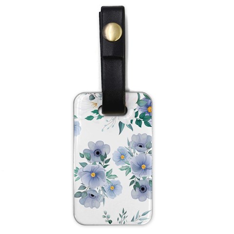 Floral pattern Luggage Tag (one side) from ArtsNow.com Front