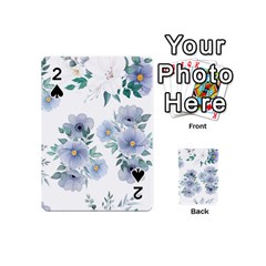 Floral pattern Playing Cards 54 Designs (Mini) from ArtsNow.com Front - Spade2