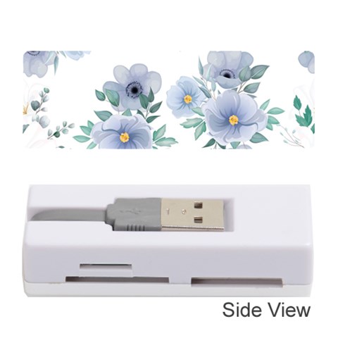 Floral pattern Memory Card Reader (Stick) from ArtsNow.com Front