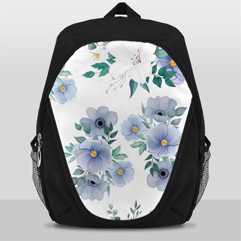 Floral pattern Backpack Bag from ArtsNow.com Front
