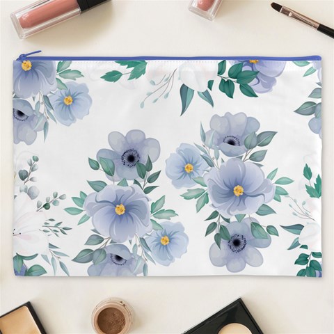 Floral pattern Cosmetic Bag (XXXL) from ArtsNow.com Front