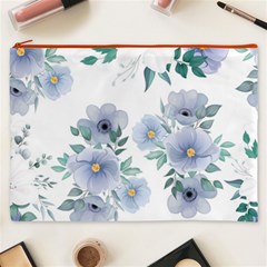 Floral pattern Cosmetic Bag (XXXL) from ArtsNow.com Front