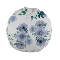 Floral pattern Standard 15  Premium Round Cushions from ArtsNow.com Front