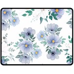 Floral pattern Double Sided Fleece Blanket (Medium) 