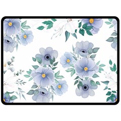 Floral pattern Double Sided Fleece Blanket (Large)  from ArtsNow.com 80 x60  Blanket Front